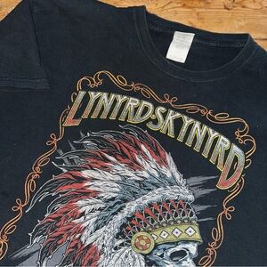 Vintage Lynyrd Skynyrd Concert shirt XL tour band Skull Head Indian Graphic Tee